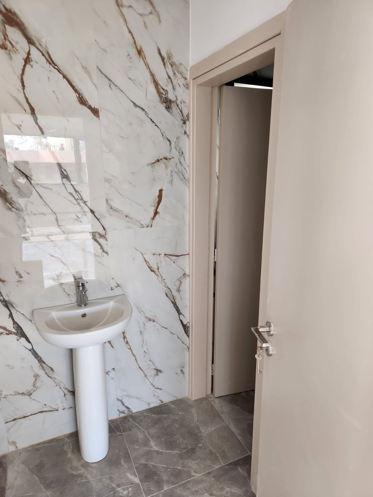 Finished washroom